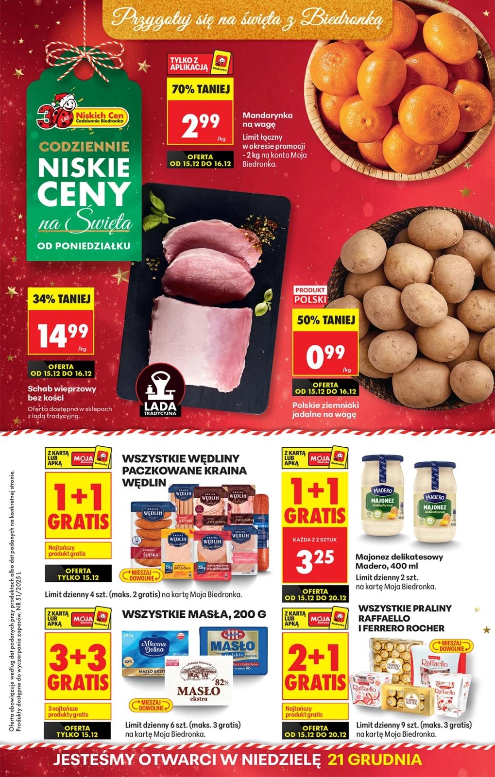 Gazetka promocyjna Biedronka do 21/12/2025 str.1