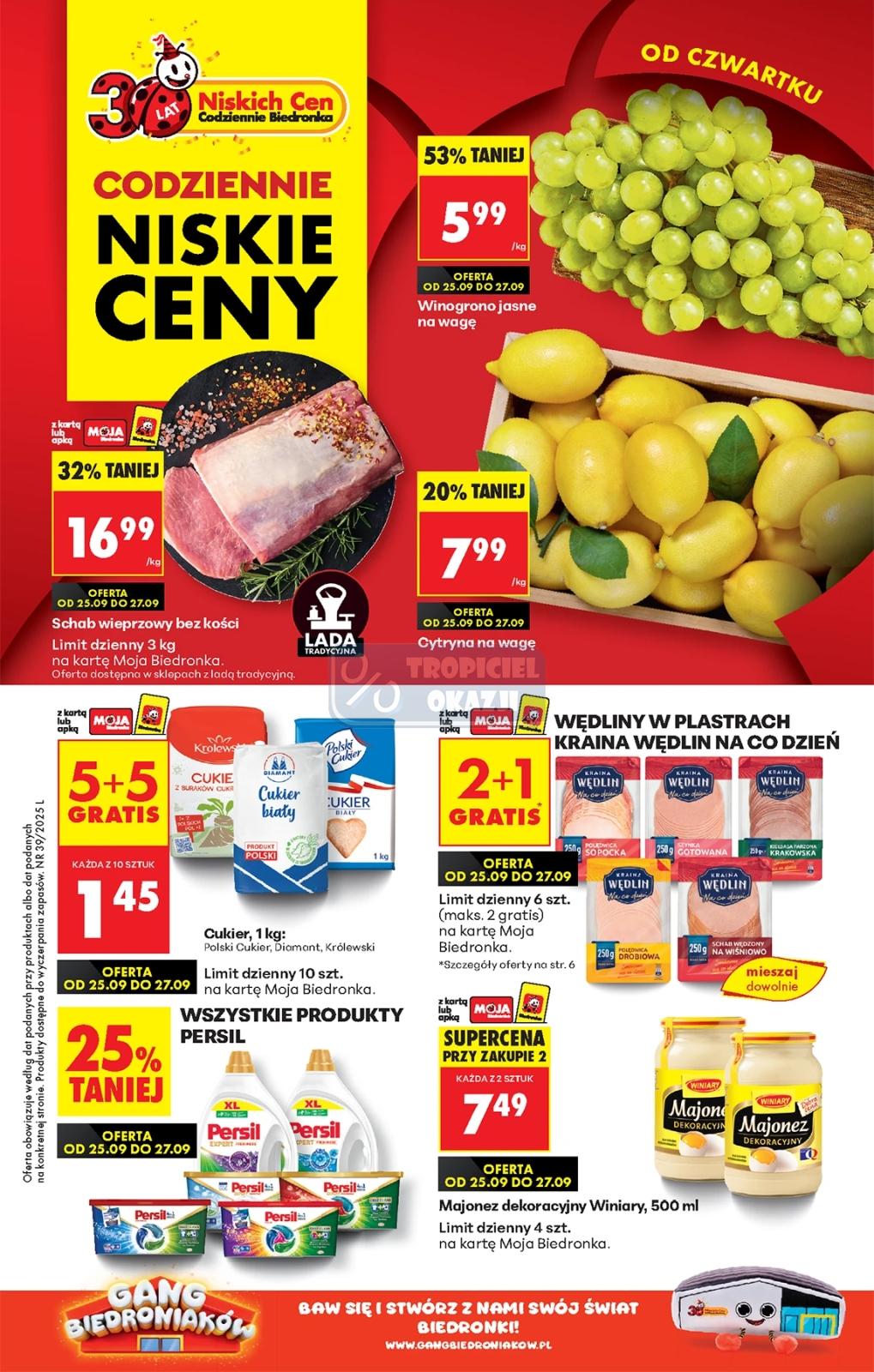 Gazetka promocyjna Biedronka do 01/10/2025 str.1