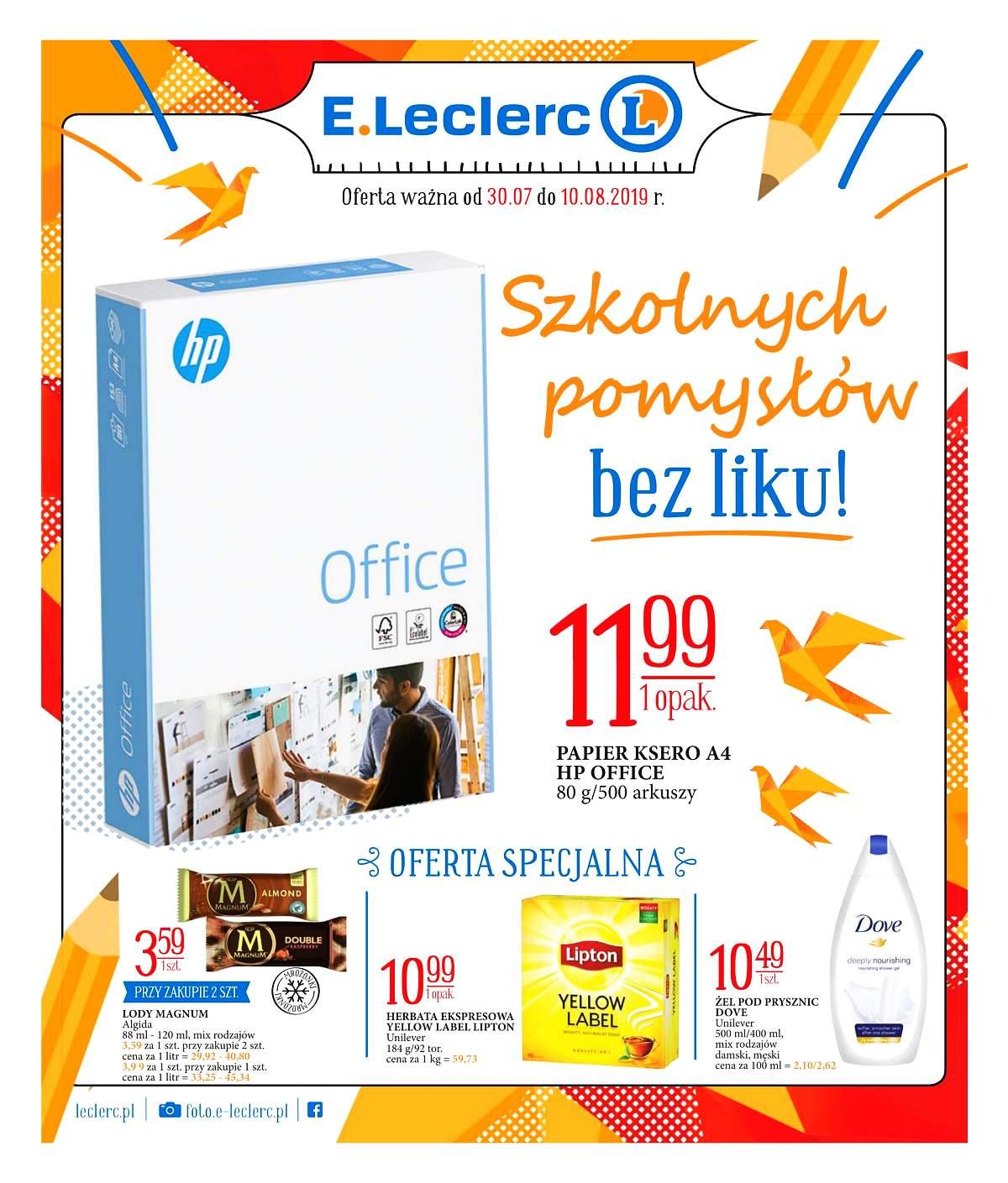 Gazetka promocyjna E-Leclerc do 10/08/2019 str.0