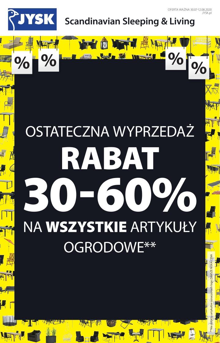 Gazetka promocyjna Jysk do 12/08/2020 str.0