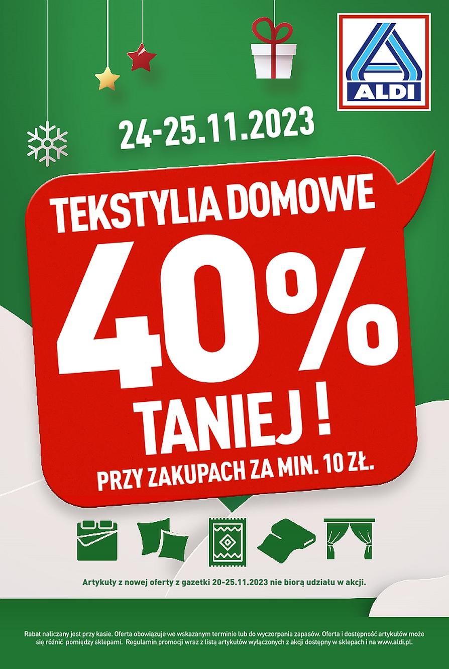 Gazetka Promocyjna I Reklamowa ALDI, "Aldi Dodatek", Od 23/11/2023 Do ...