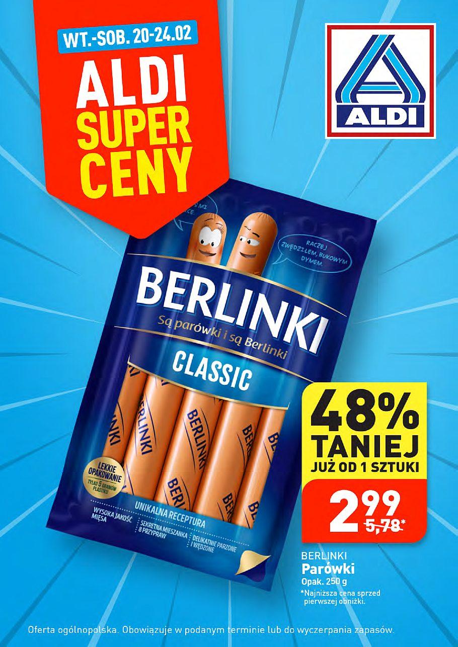 Gazetka promocyjna i reklamowa ALDI, "Aldi berlinki", od 20/02/2024 do