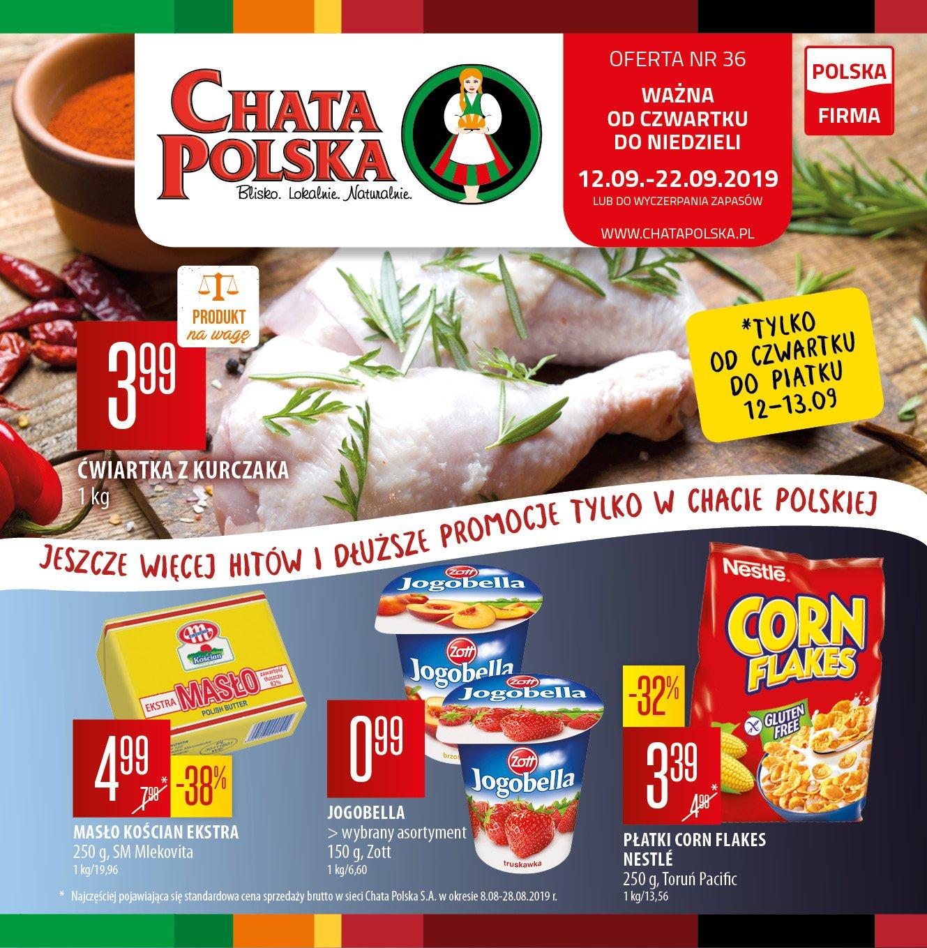 Gazetka promocyjna Chata Polska do 22/09/2019 str.1