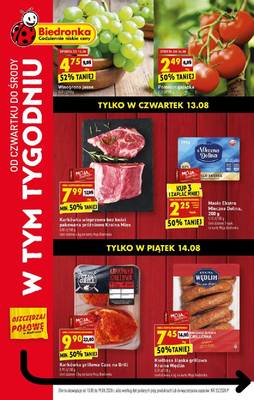 Biedronka GAZETKA Promocje Oferta 13.08 W TYM TYGODNIU Biedronka GAZETKA Promocje Oferta 13.08 W TYM TYGODNIU