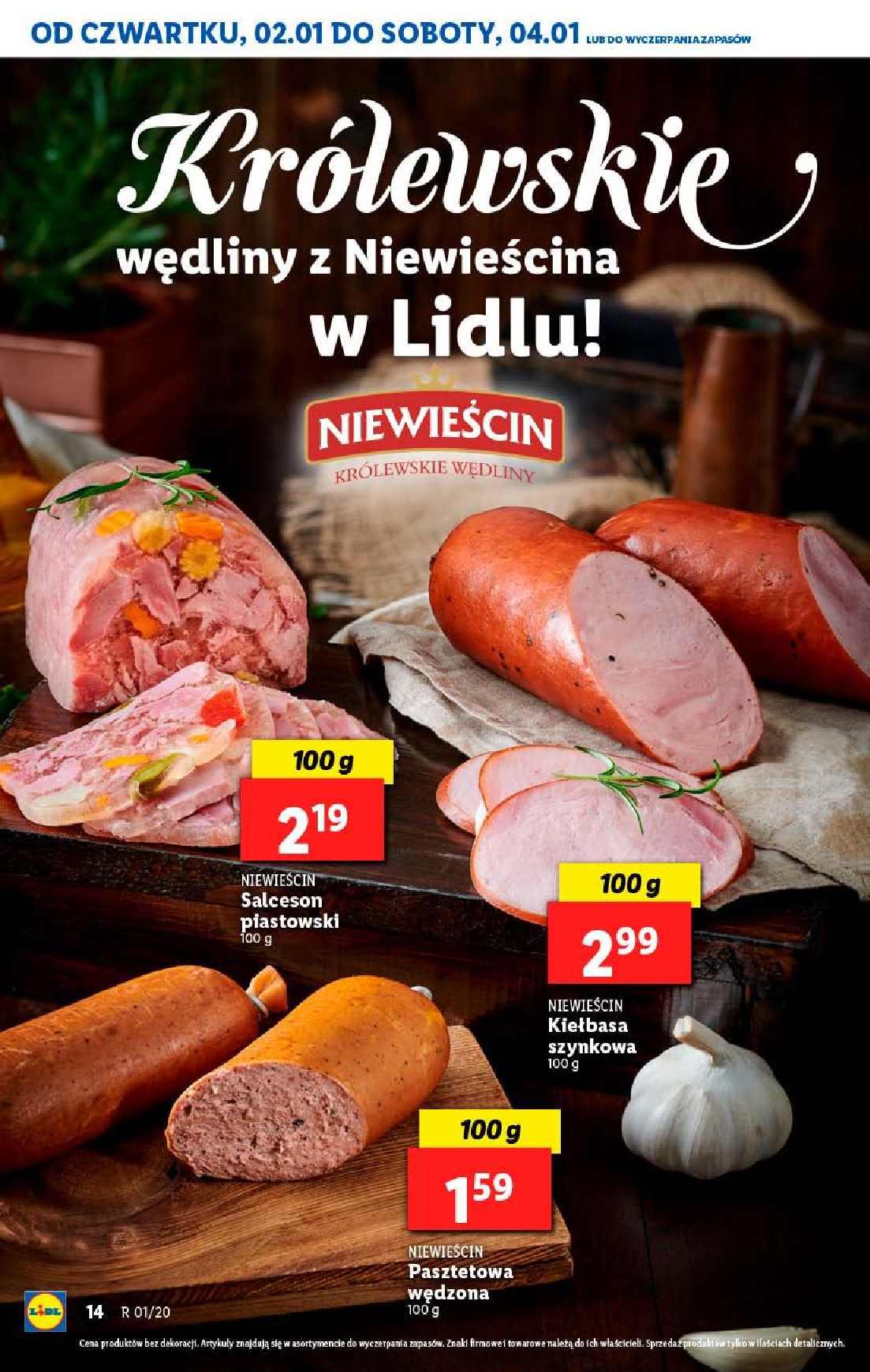 Gazetka promocyjna Lidl do 04/01/2020 str.14