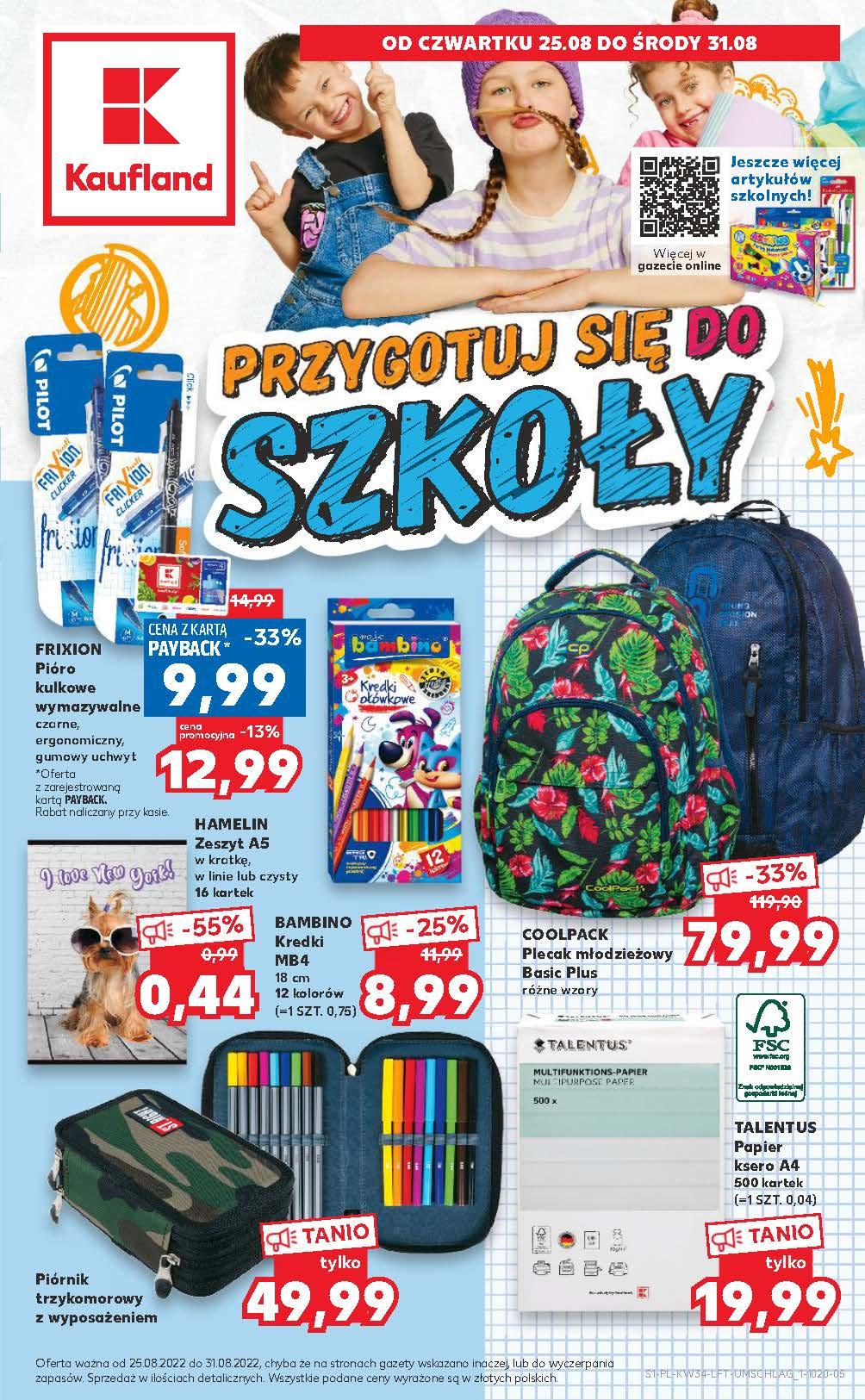 Gazetka promocyjna Kaufland do 31/08/2022 str.0