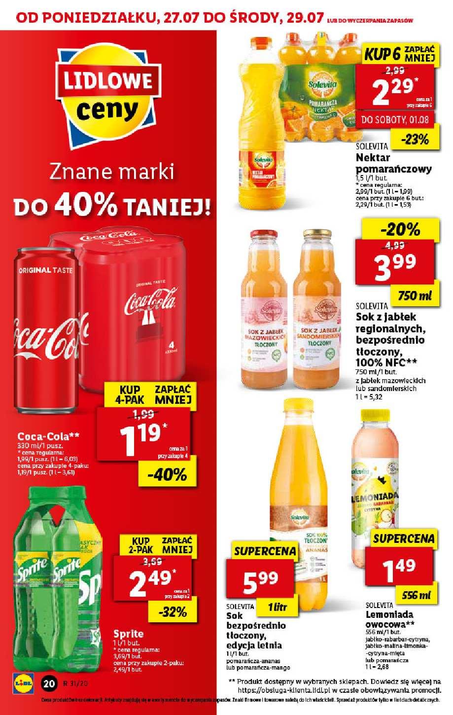 Gazetka promocyjna Lidl do 29/07/2020 str.20