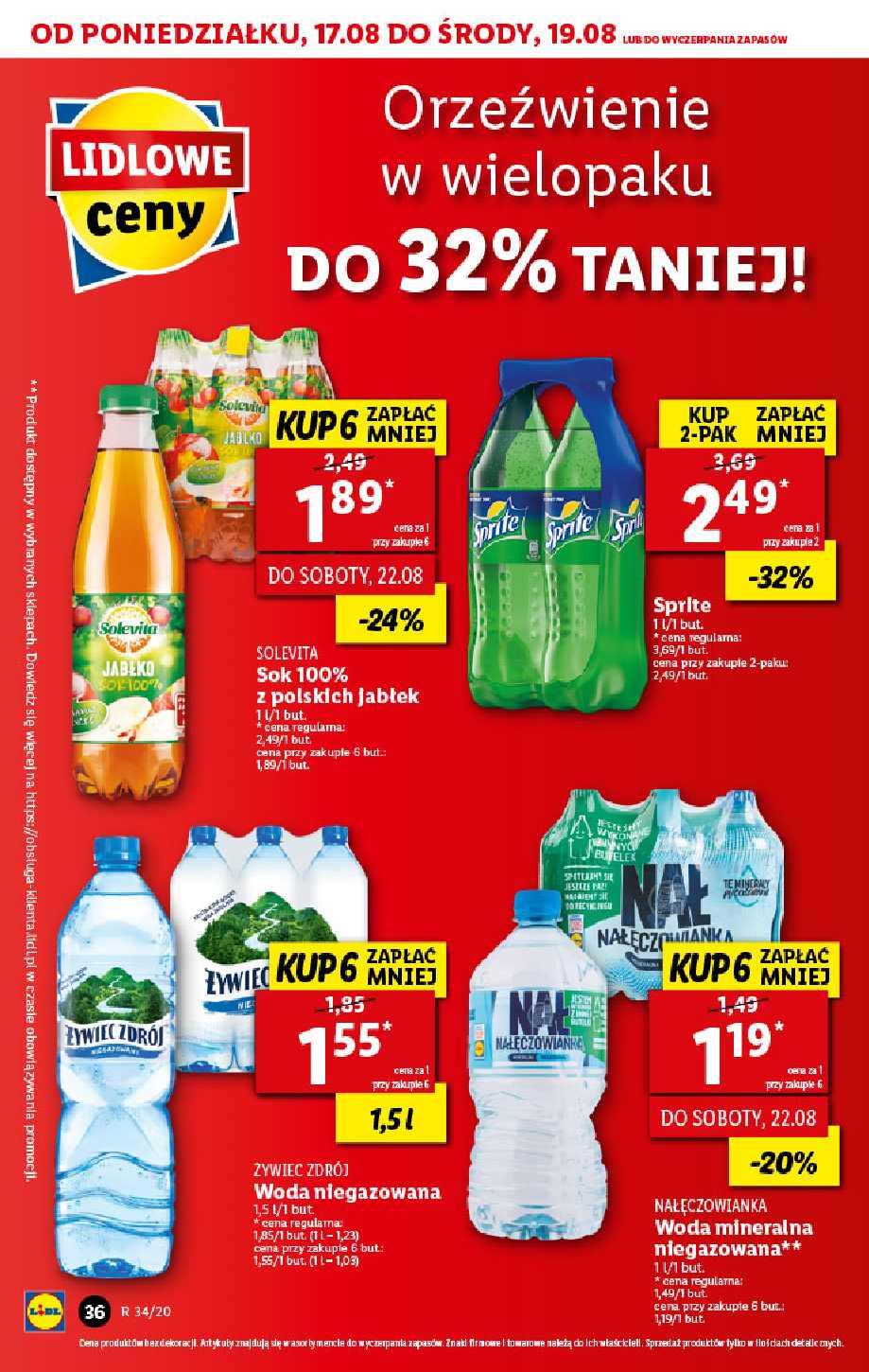 Gazetka promocyjna Lidl do 19/08/2020 str.36