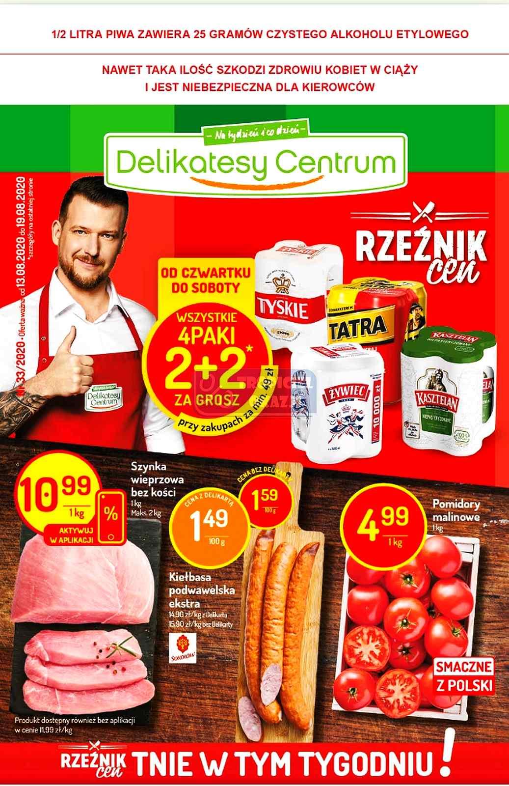 Gazetka promocyjna Delikatesy Centrum do 19/08/2020 str.1