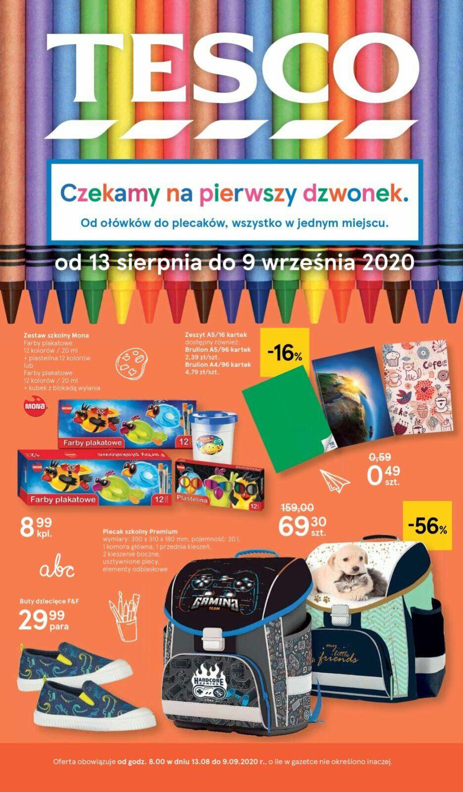 Gazetka promocyjna Tesco do 09/09/2020 str.0