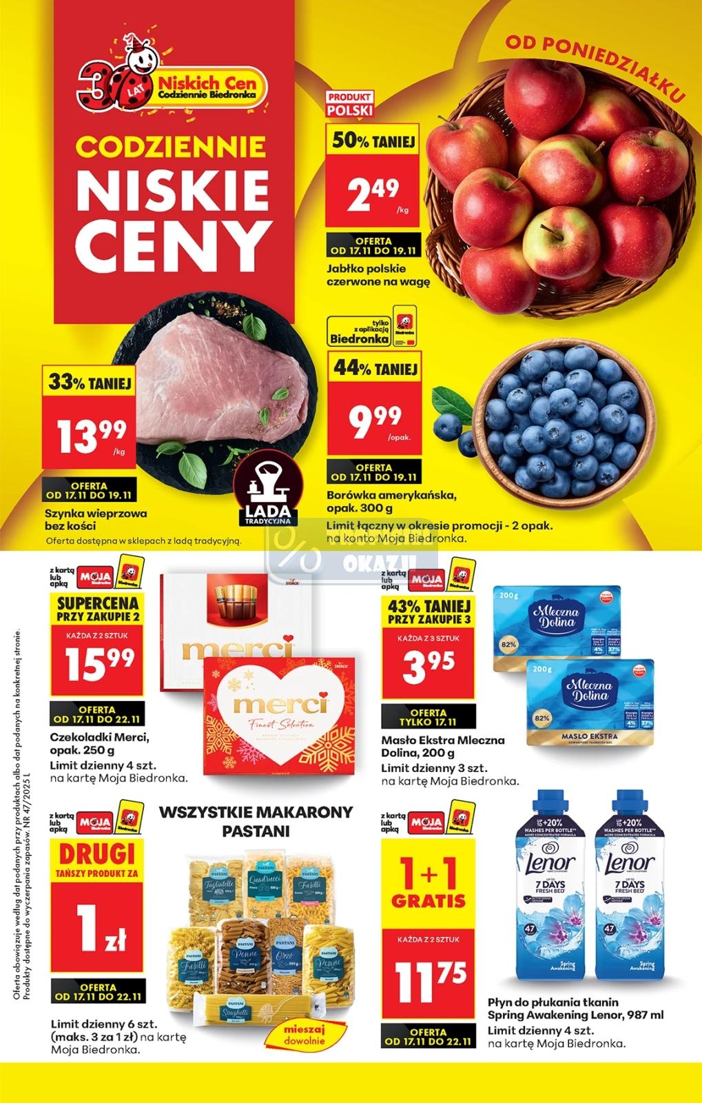Gazetka promocyjna Biedronka do 22/11/2025 str.1