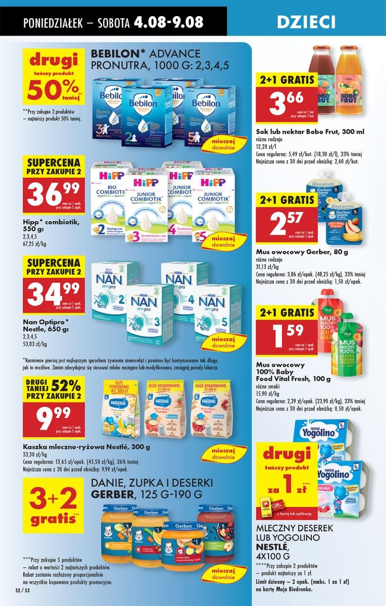 Gazetka promocyjna Biedronka do 09/08/2025 str.52