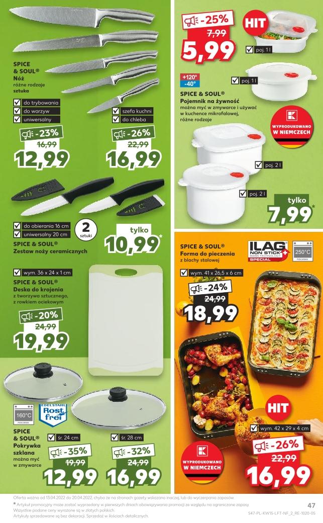 Gazetka promocyjna Kaufland do 20/04/2022 str.47