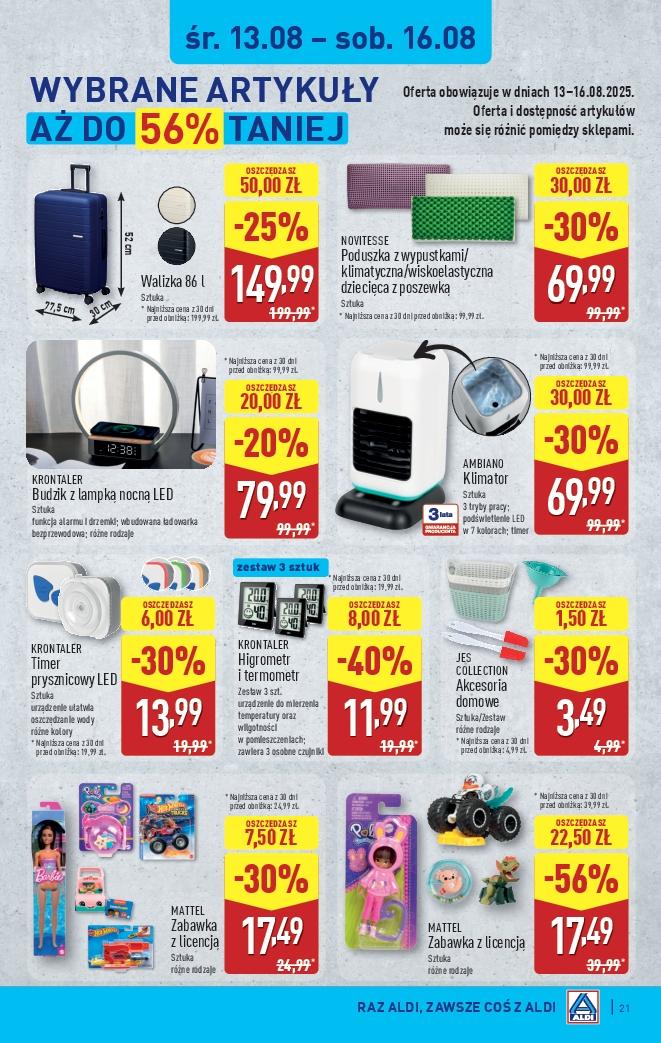 Gazetka promocyjna ALDI do 16/08/2025 str.21