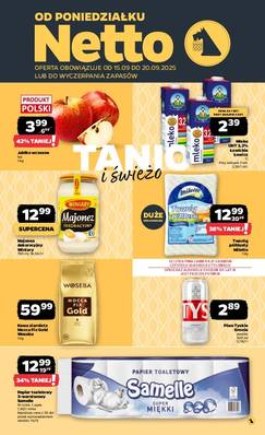 Netto gazetka - od 15/09/2025 do 20/09/2025