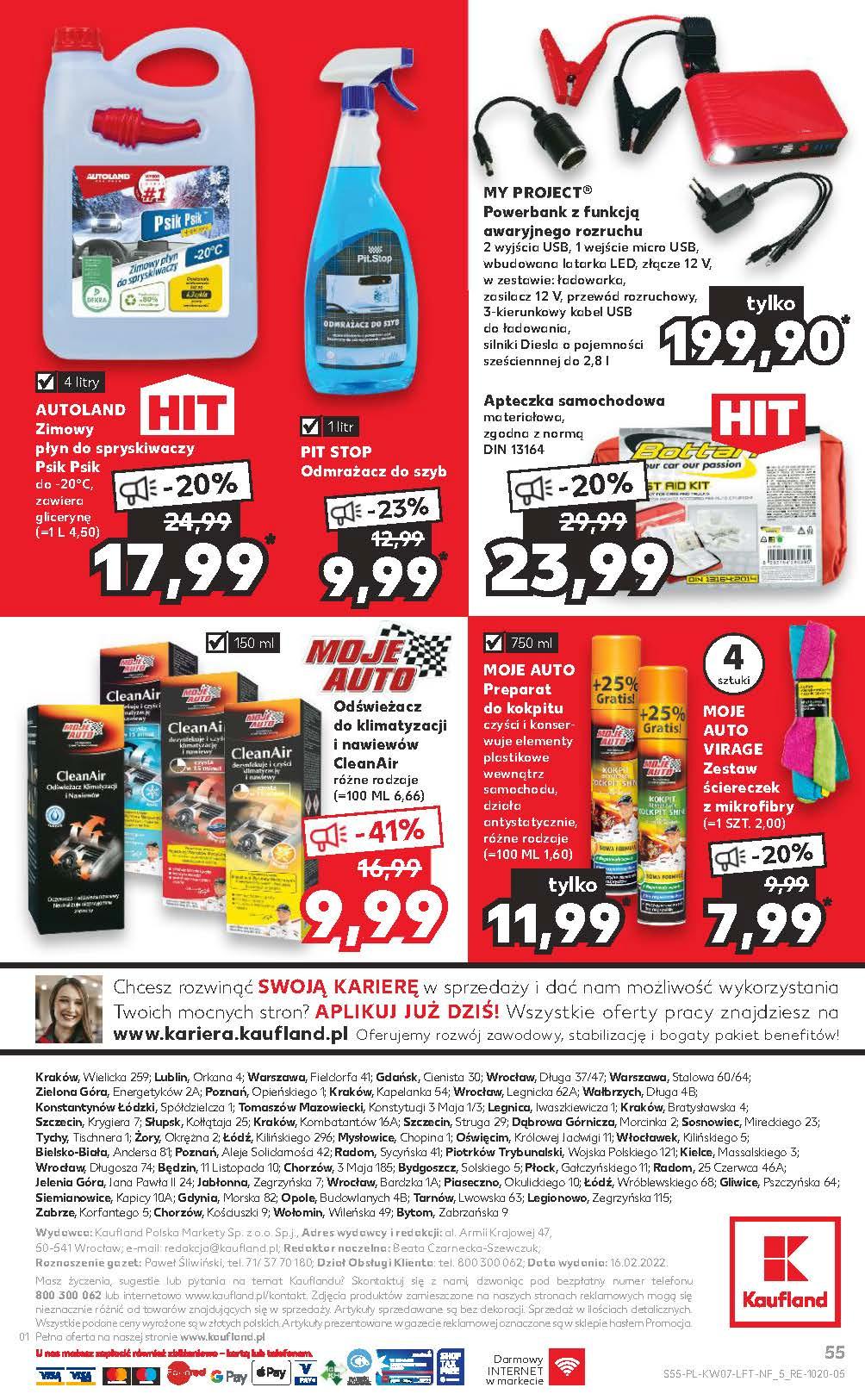 Gazetka promocyjna Kaufland do 23/02/2022 str.55