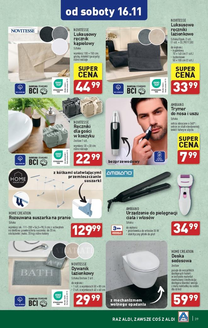 Gazetka promocyjna ALDI do 16/11/2024 str.39