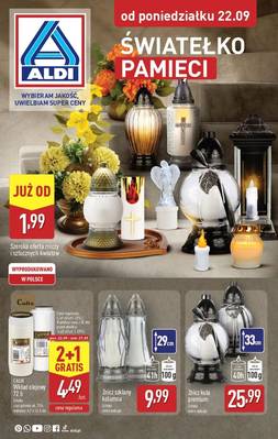 Aldi znicze 
