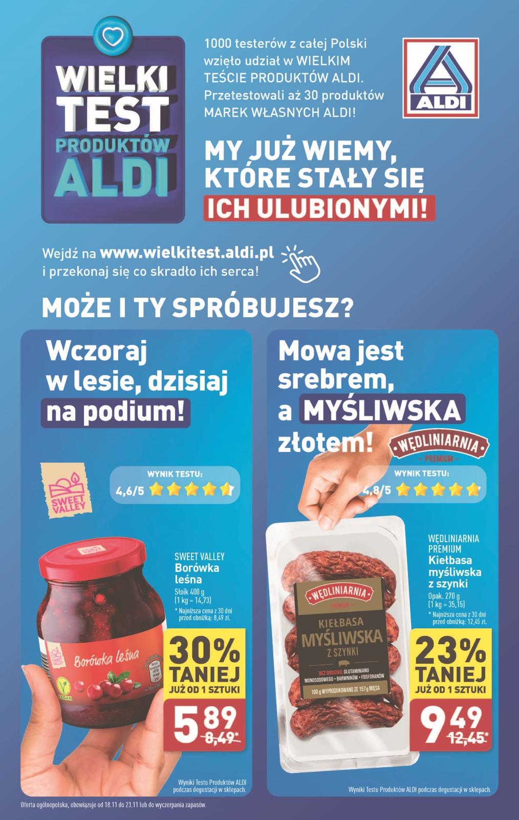 Gazetka promocyjna ALDI do 23/11/2024 str.1