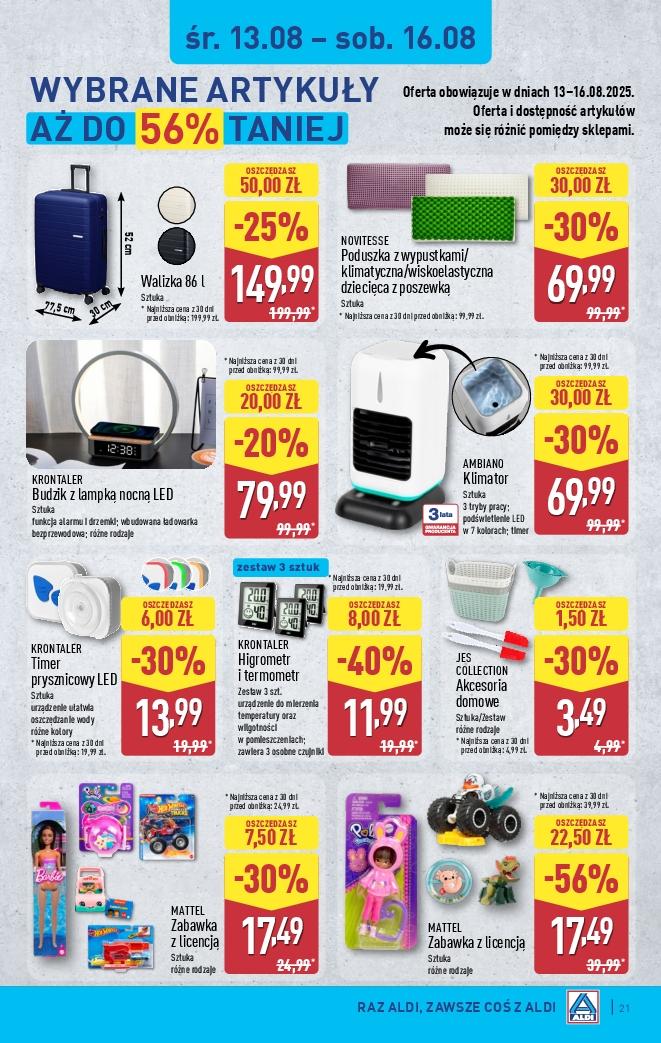 Gazetka promocyjna ALDI do 16/08/2025 str.21