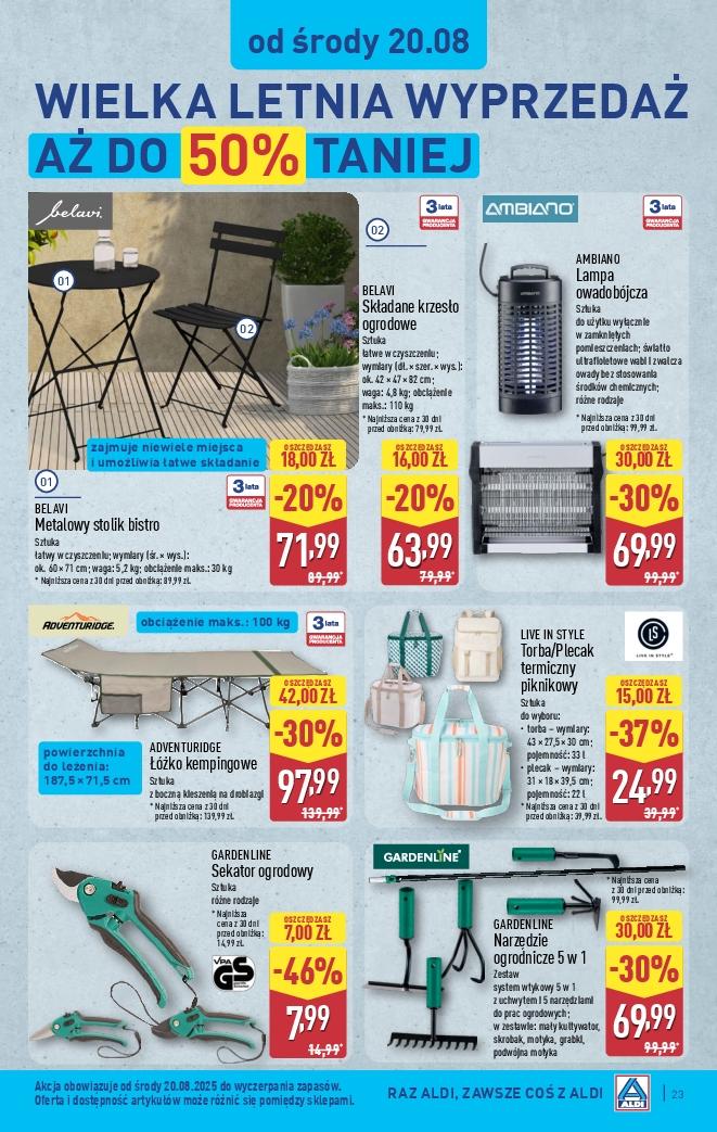 Gazetka promocyjna ALDI do 23/08/2025 str.23