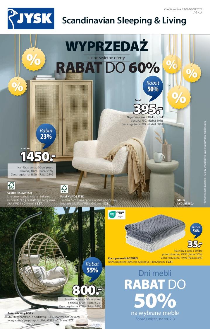 Gazetka promocyjna Jysk do 10/08/2025 str.1