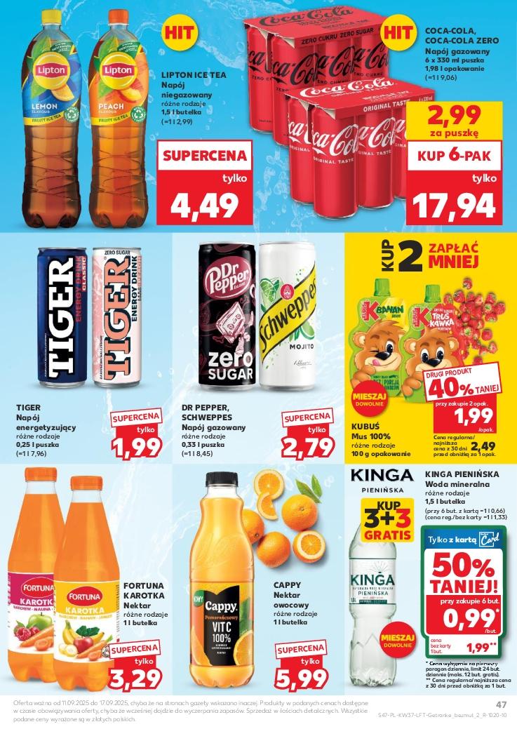 Gazetka promocyjna Kaufland do 17/09/2025 str.47