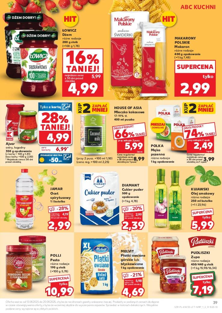 Gazetka promocyjna Kaufland do 20/08/2025 str.39