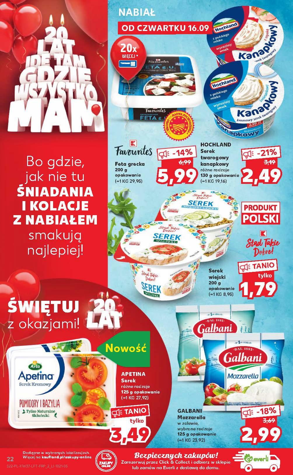 Gazetka promocyjna Kaufland do 22/09/2021 str.16