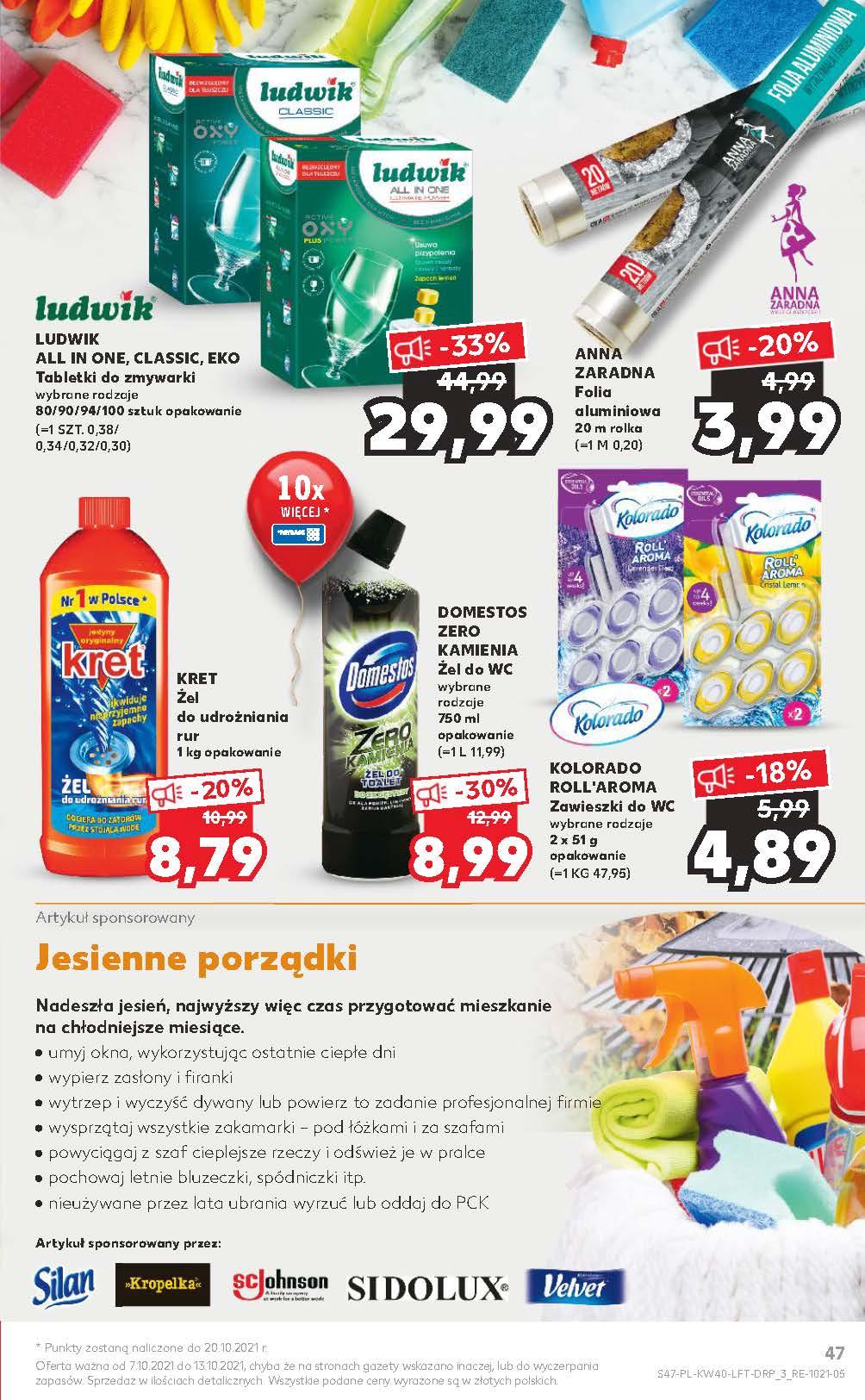 Gazetka promocyjna Kaufland do 13/10/2021 str.47