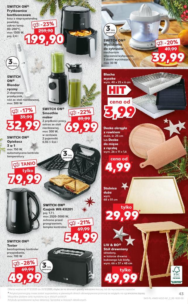 Gazetka promocyjna Kaufland do 20/12/2020 str.43