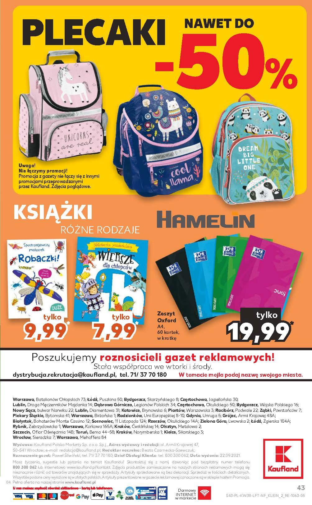 Gazetka promocyjna Kaufland do 29/09/2021 str.43