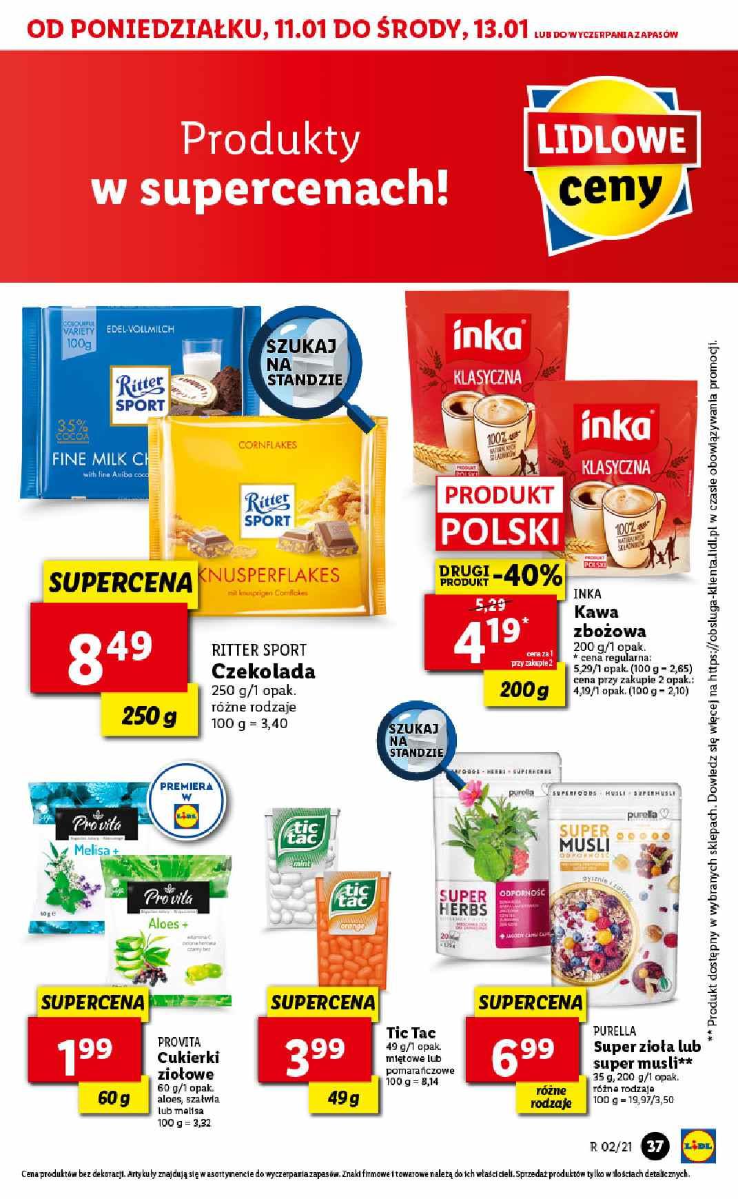 Gazetka promocyjna Lidl do 13/01/2021 str.37