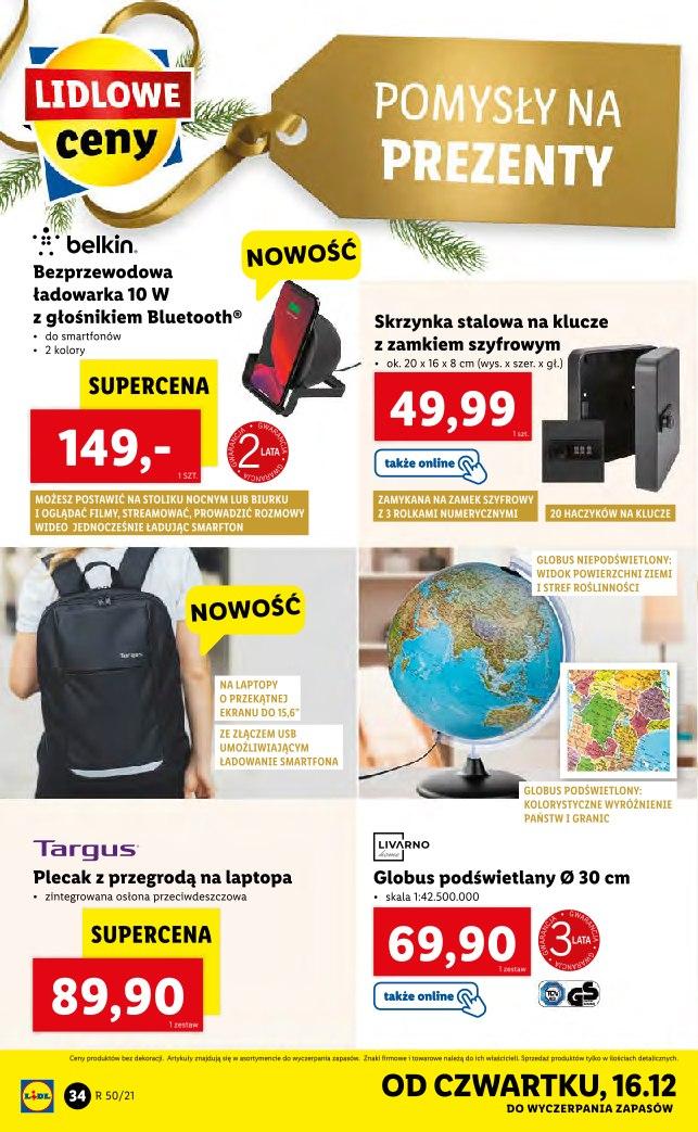 Gazetka promocyjna Lidl do 19/12/2021 str.34