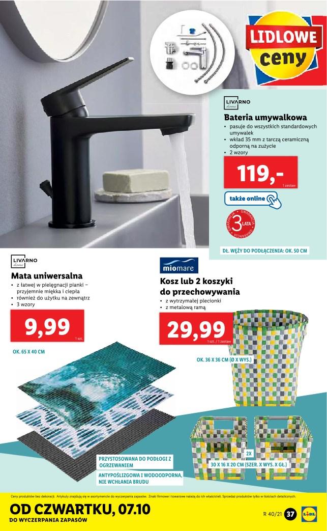 Gazetka promocyjna Lidl do 09/10/2021 str.37