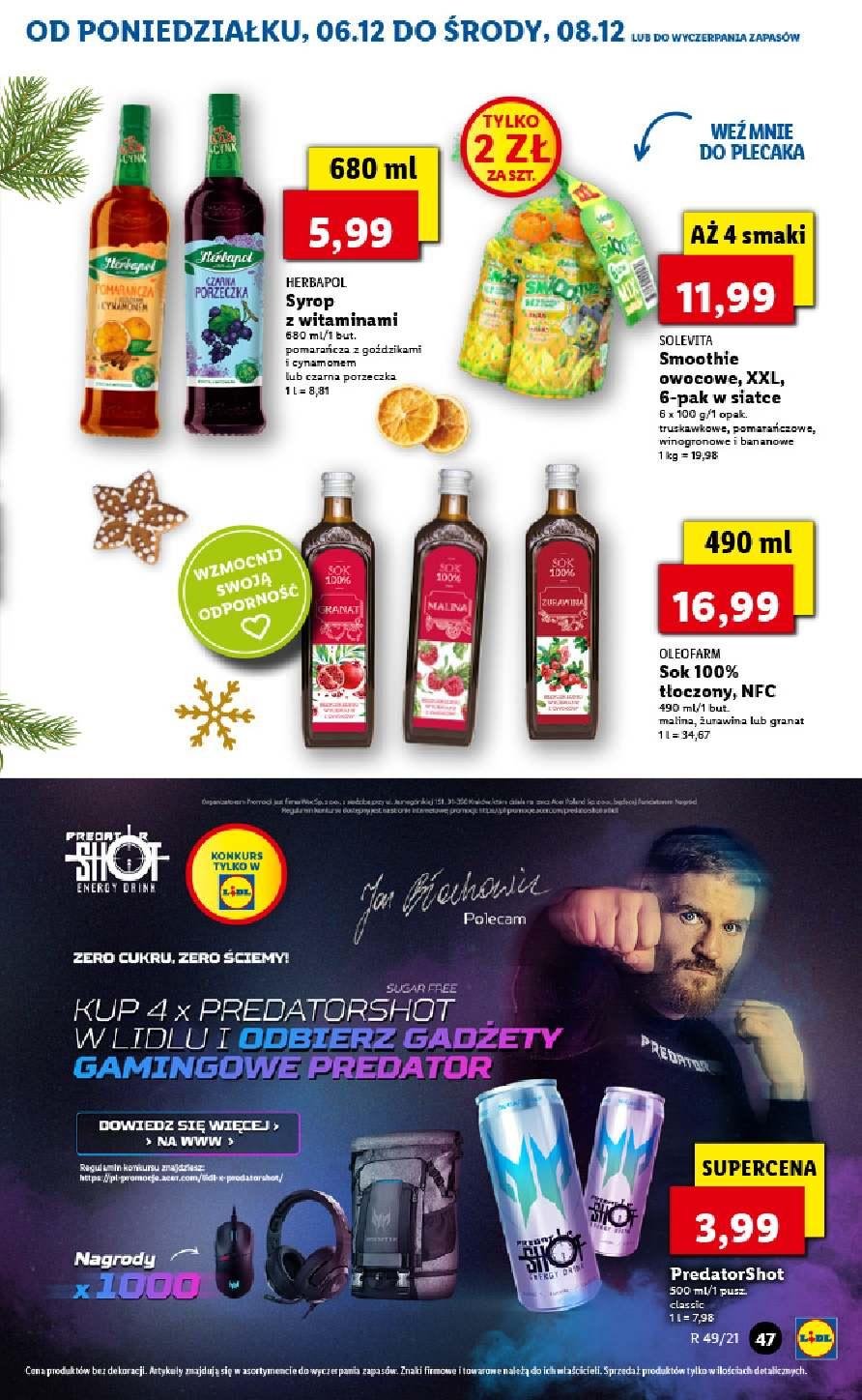 Gazetka promocyjna Lidl do 08/12/2021 str.47