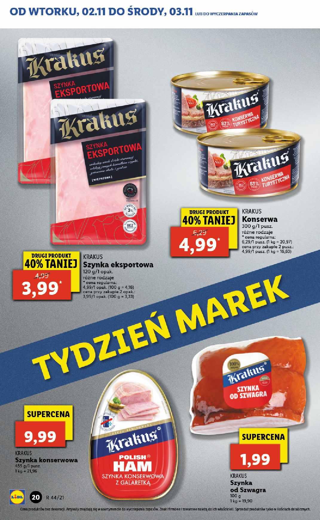 Gazetka promocyjna Lidl do 03/11/2021 str.20