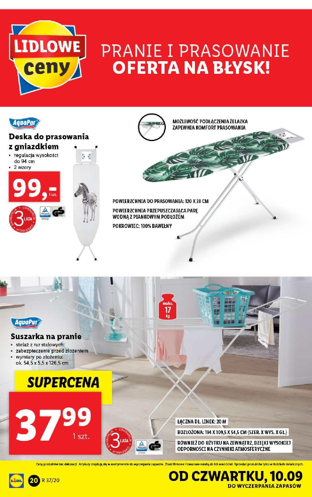 Gazetka promocyjna Lidl do 12/09/2020 str.20