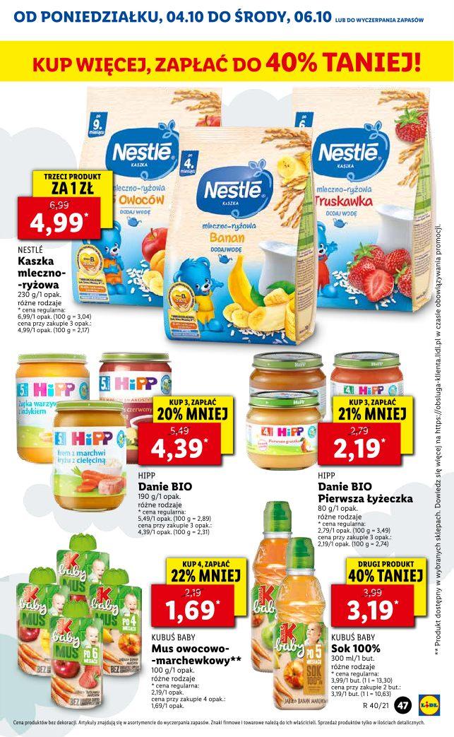 Gazetka promocyjna Lidl do 06/10/2021 str.47