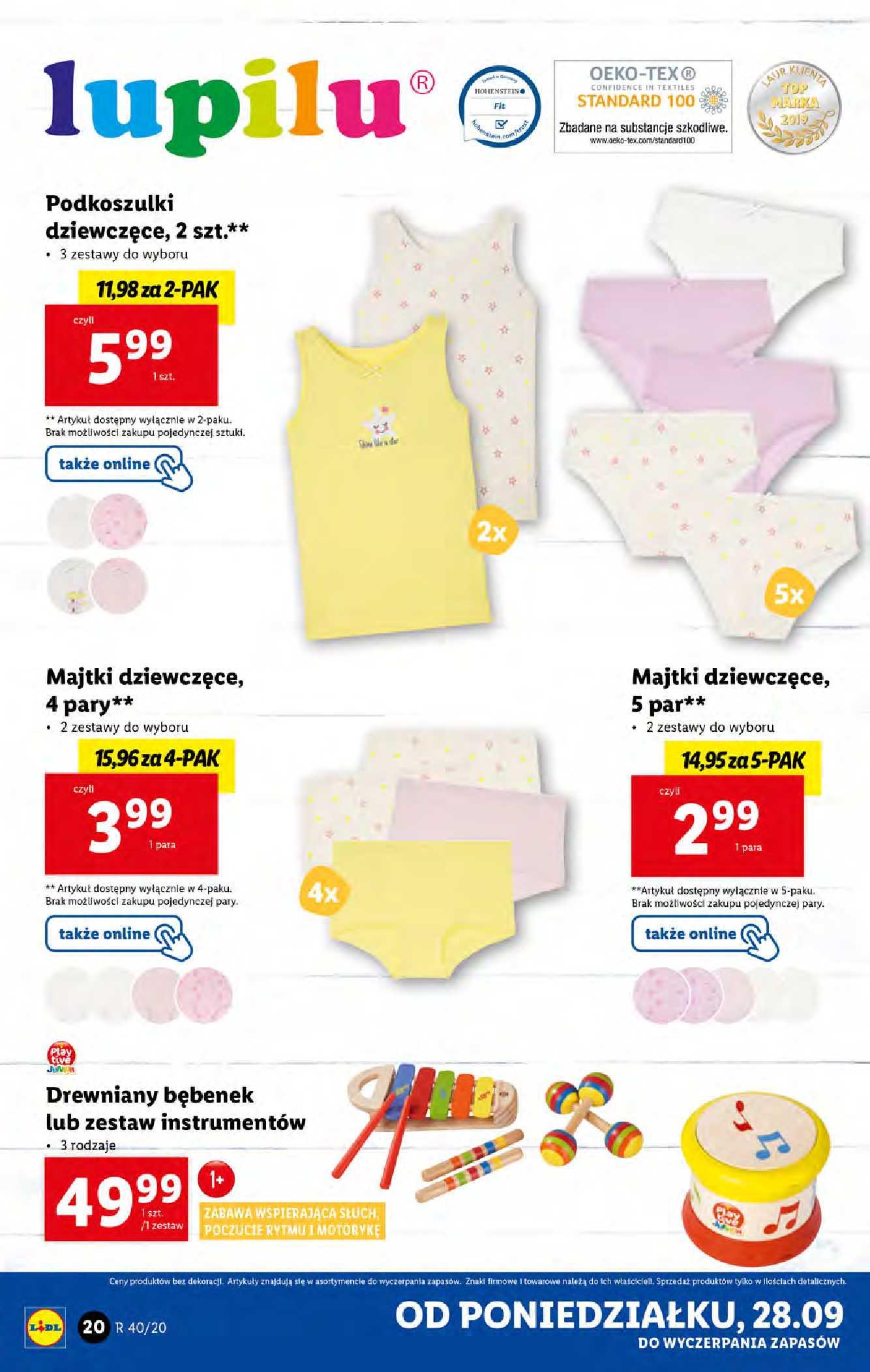 Gazetka promocyjna Lidl do 03/10/2020 str.20