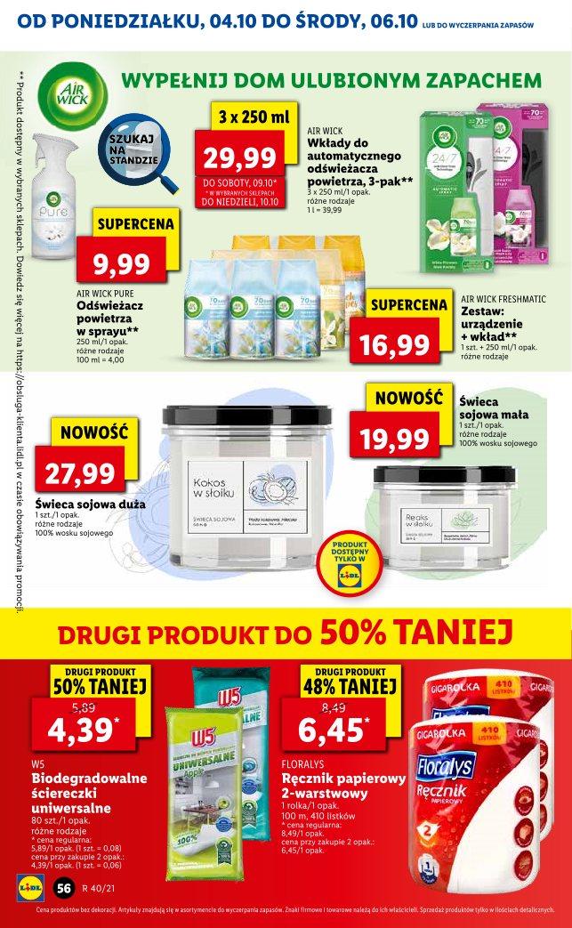 Gazetka promocyjna Lidl do 06/10/2021 str.52