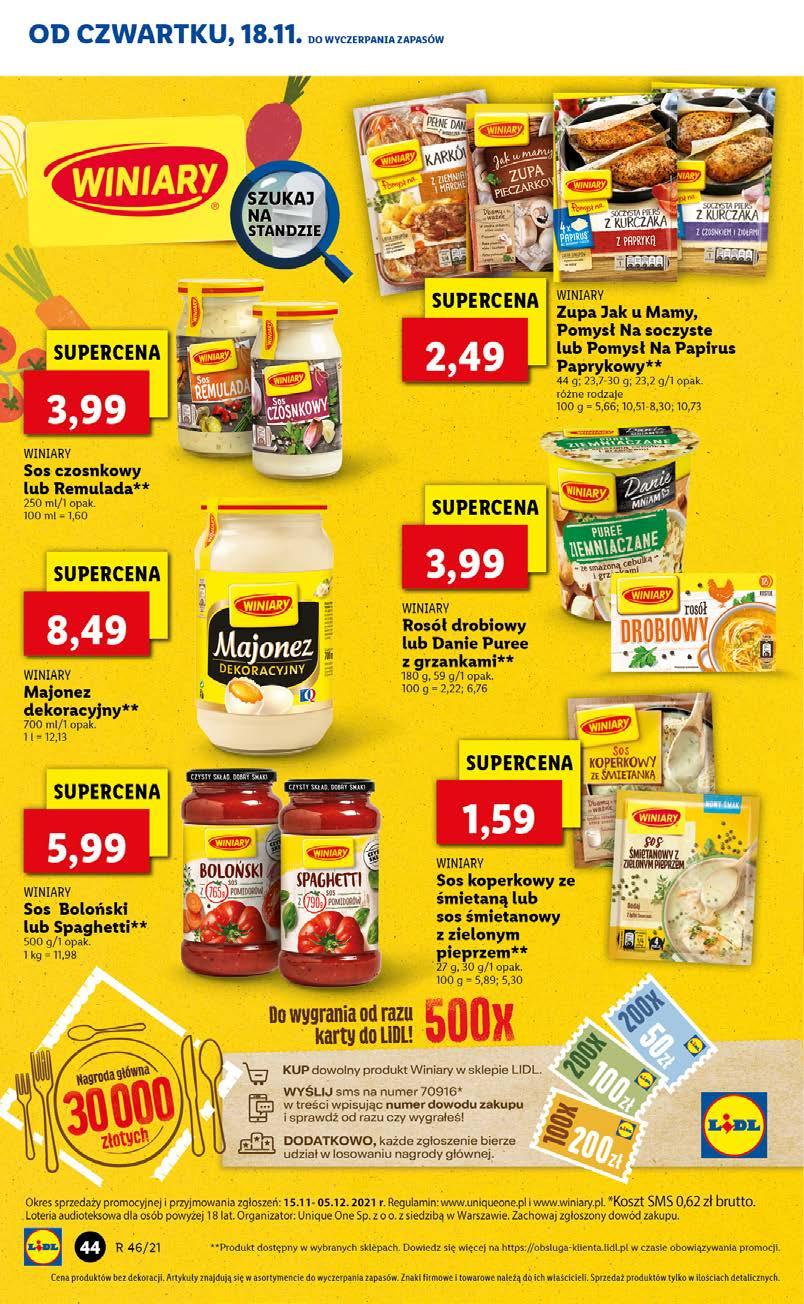 Gazetka promocyjna Lidl do 20/11/2021 str.44