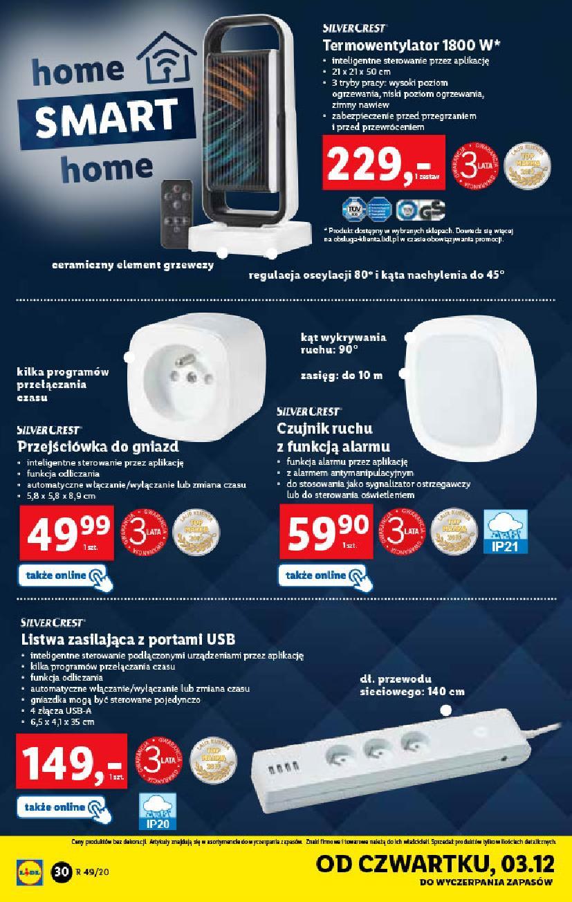 Gazetka promocyjna Lidl do 06/12/2020 str.30