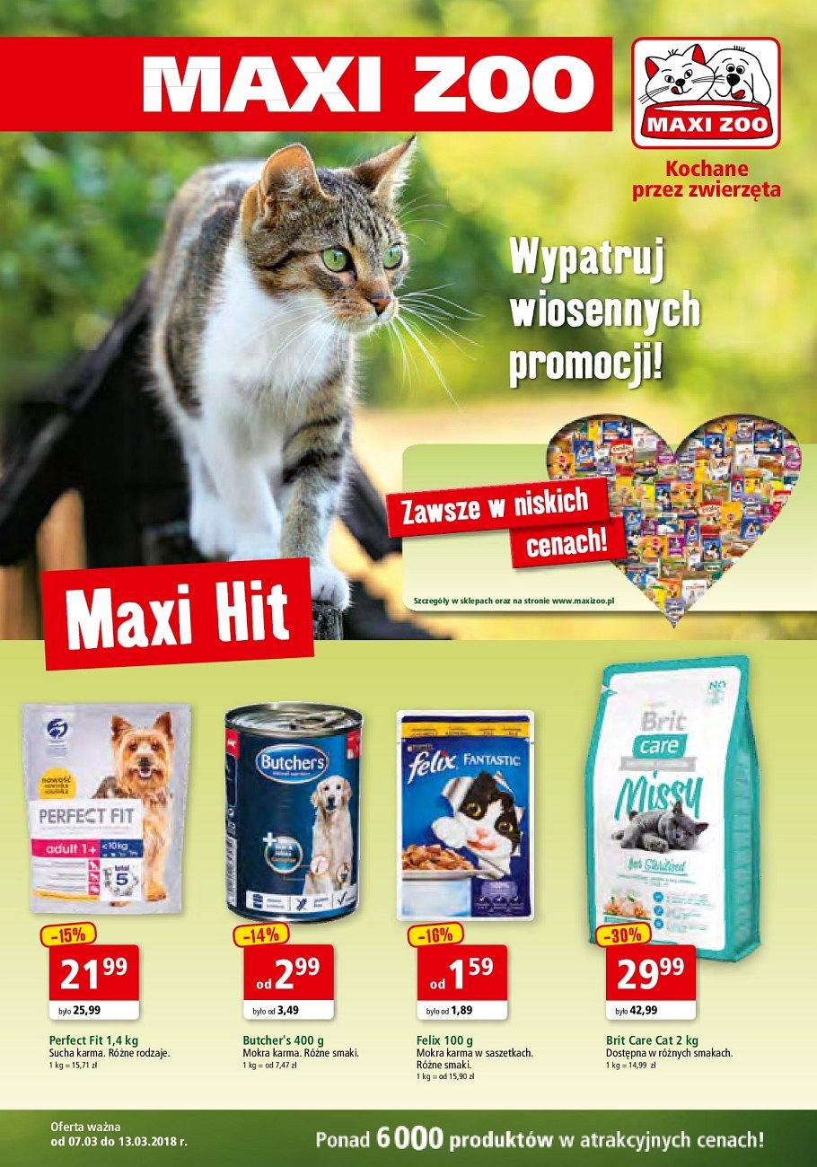 Gazetka promocyjna Maxi Zoo do 13/03/2018 str.0
