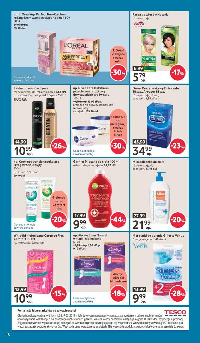 Gazetka promocyjna Tesco do 07/03/2018 str.18