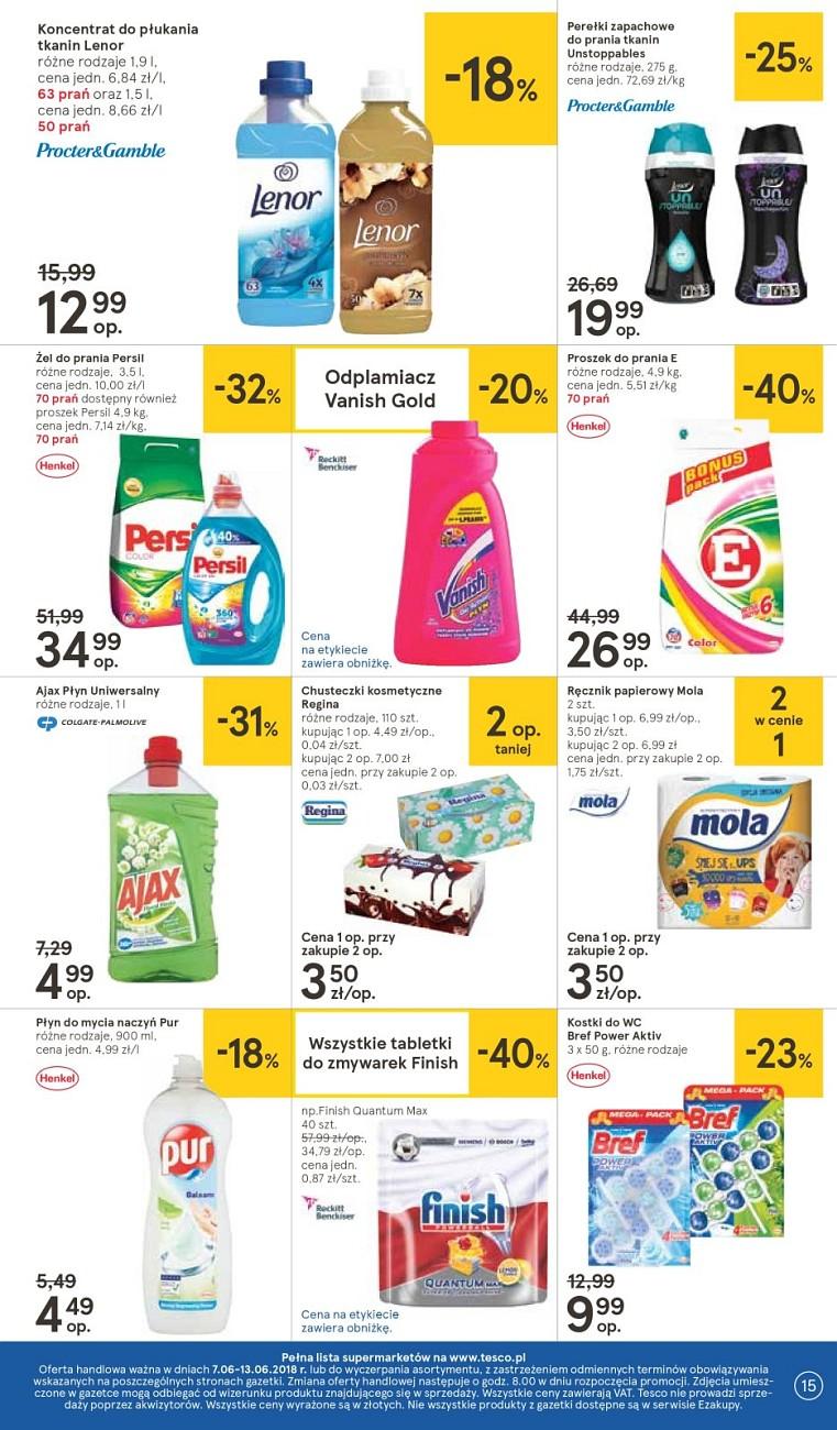 Gazetka promocyjna Tesco do 13/06/2018 str.15