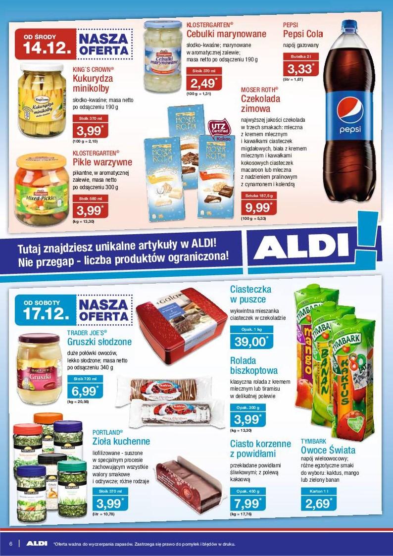 Gazetka Promocyjna I Reklamowa ALDI, "Aktualna Oferta", Od 14/12/2016 ...