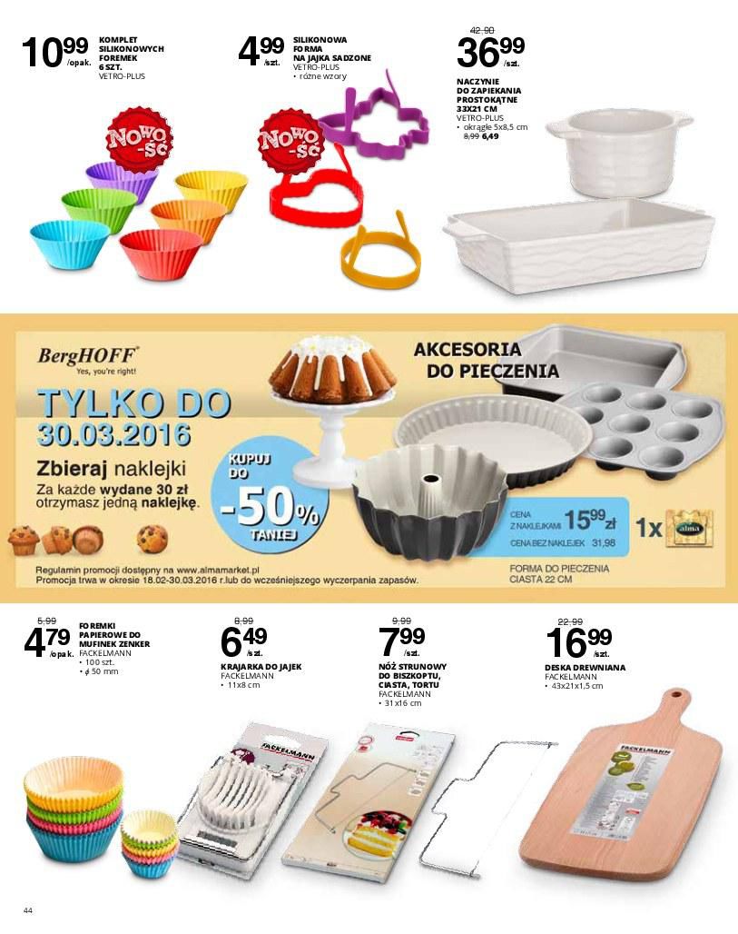 Gazetka promocyjna Alma Market do 30/03/2016 str.44