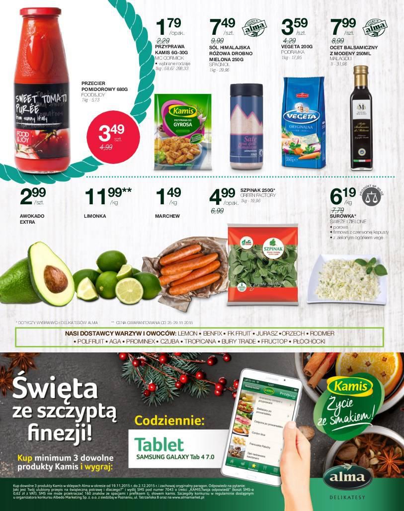 Gazetka promocyjna Alma Market do 02/12/2015 str.8