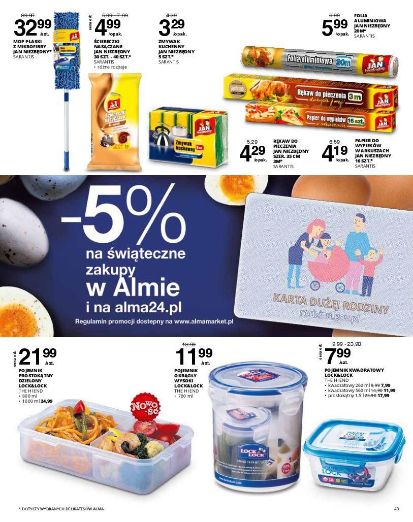 Gazetka promocyjna Alma Market do 30/03/2016 str.43